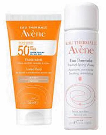 Avene Set 1 - Avene Solaire Spf 50+ Tinted Fluid 50 Ml - Thermal Su 50 Ml