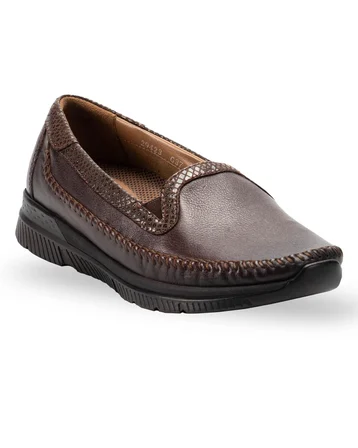 Forelli LADEN-G Kadın Kahve (36-41) Deri Comfort Ayakkabı