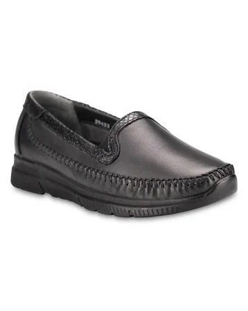 Forelli LADEN-G Kadın Siyah (36-41) Deri Comfort Ayakkabı