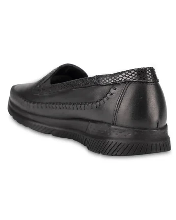 Forelli LADEN-G Kadın Siyah (36-41) Deri Comfort Ayakkabı