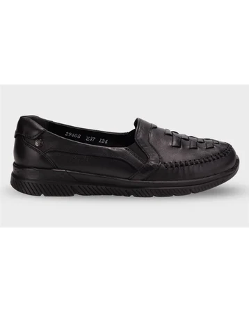 Forelli Olivia-H Kadın Siyah (36-41) Deri Comfort Ayakkabı