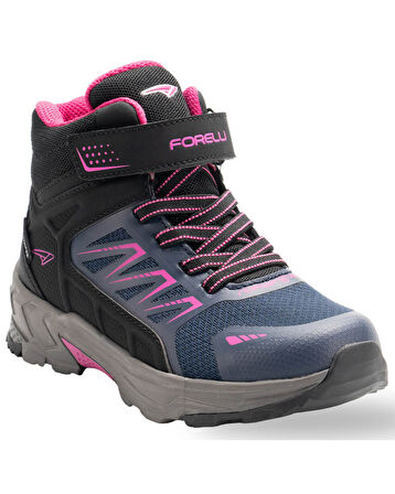 Forelli Rocket Çocuk Lacivert-Pembe (31-35) Waterproof Bot 