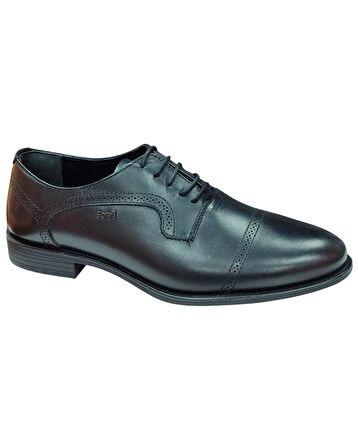 Forelli Gali-G 40619 Erkek Siyah Comfort Deri Klasik Ayakkabı 