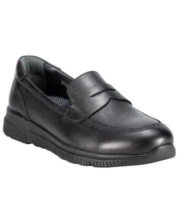 Forelli Gola-G Kadın Siyah (36-41) Deri Comfort Ayakkabı