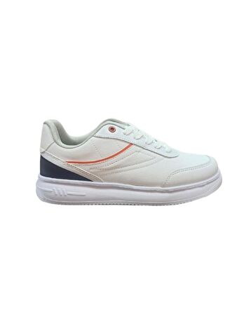 M.P. 231-1087 Mr. Erkek Beyaz-Turuncu Sneaker Ayakkabı  