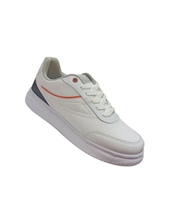 M.P. 231-1087 Mr. Erkek Beyaz-Turuncu Sneaker Ayakkabı  