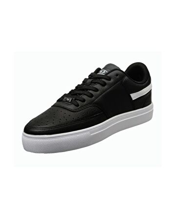M.P. 232-1291 Mr Erkek Siyah-Beyaz Cilt Sneaker Ayakkabı
