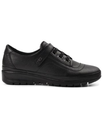 Voyager 7666 Kadın Siyah Deri (36-41) Comfort Ayakkabı 