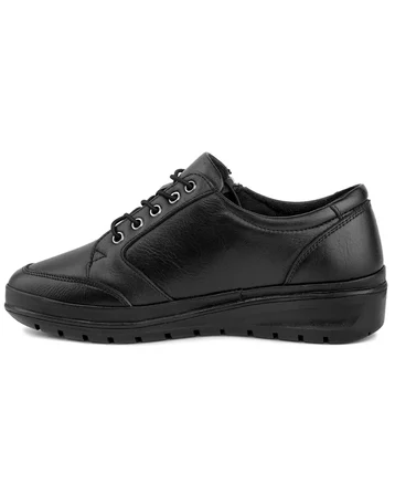 Voyager 8568 Kadın Siyah Nata (36-41) Deri Comfort Ayakkabı 