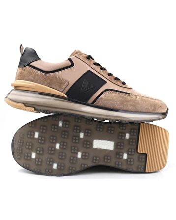 Pepita 6569 Erkek Kum Süet Deri Günlük Spor Ayakkabı  