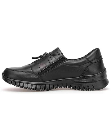Voyager Z006 Kadın Siyah Nata (36-40) Deri Comfort Ayakkabı