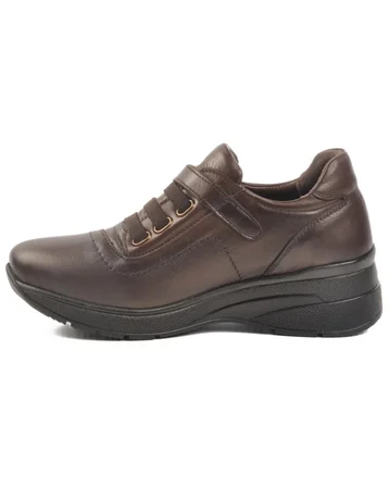 Voyager Z010 Kadın Kahve Nata (36-40) Deri Comfort Ayakkabı 