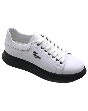 Voyager 6677 Mr Erkek Beyaz Nata Deri Günlük Spor Ayakkabı