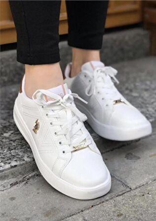 U.s. Polo Assn. Exxy 3Fx Kadın Beyaz Sneaker Ayakkabı