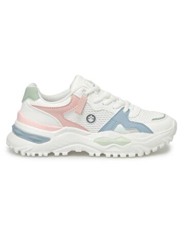Lumberjack Chuke 4Fx Kadın Beyaz-Mavi-Pembe Sneaker Ayakkabı