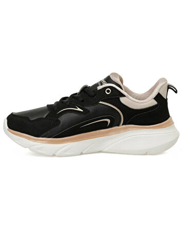 Kinetix Mone Pu W 5Pr Kadın Siyah-Ekru (36-40) Sneaker Ayakkabı