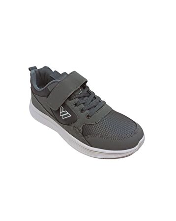 Air Wolf Gr Füme-Beyaz Cırtlı Cilt Sneaker Ayakkabı