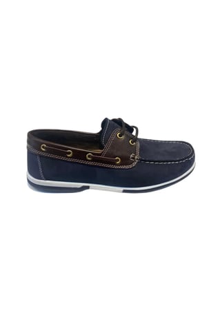 Riverland Y-03 Erkek Lacivert-Kahve (40-45) Nubuk Casual Ayakkabı 