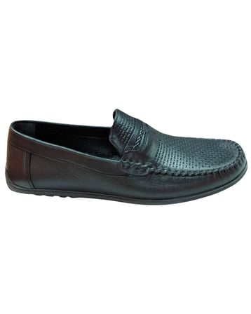 Smartmen Saraçlı 001 Erkek Siyah (39-45) Deri Casual Ayakkabı