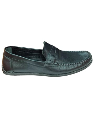 Smartmen Saraçlı 002 Erkek Siyah (39-45) Deri Casual Ayakkabı
