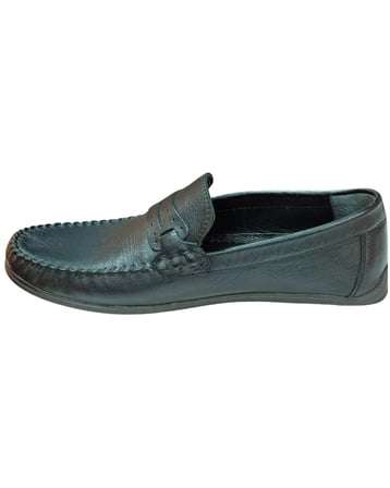 Smartmen Saraçlı 002 Erkek Siyah (39-45) Deri Casual Ayakkabı