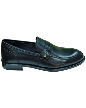 Nevzat Öge 0114-Neolit Erkek Siyah (40-44) Deri Klasik Ayakkabı 