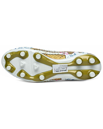 Laliga Air 565 Mdl. Beyaz-Altın (36-40) Krampon Futbol Ayakkabı 