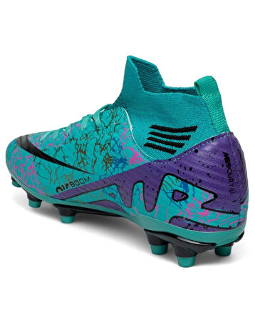 Laliga Air 565 Mdl. Turkuaz-Mor (36-40) Krampon Futbol Ayakkabı 