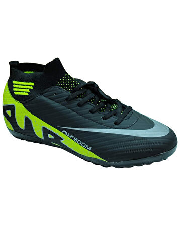 Laliga Air 565 Mdl. Siyah-Sarı (36-40) Halı Saha Futbol Ayakkabı 