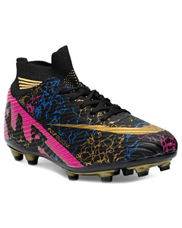 Laliga Air 565 Mdl. Siyah-Altın (40-44) Krampon Futbol Ayakkabı