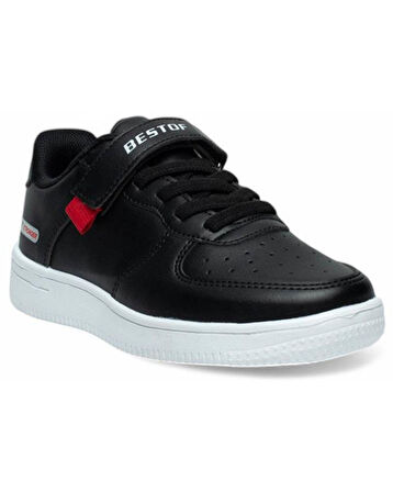 Best Of 042 Çocuk Siyah-Beyaz (31-35) Sneaker Ayakkabı 