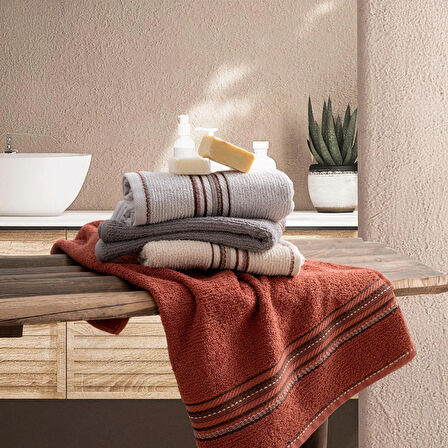 Ticotto Suna 50×85 cm %100 Pamuk Havlu Seti – 4’lü, Yüksek Emici, Yumuşak, El Yüz Havlusu