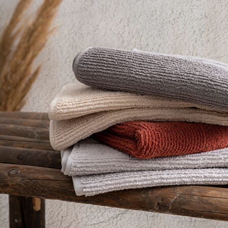 Ticotto Duru 50×85 cm %100 Pamuk Havlu Seti – 4'lü, Yüksek Emici, El Yüz Havlusu