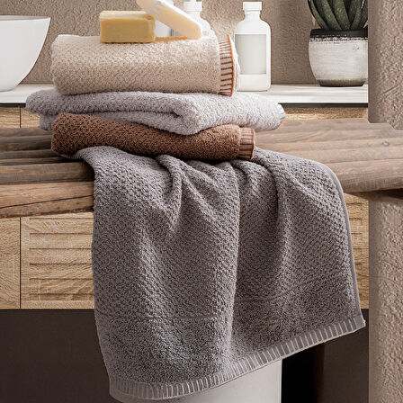 Ticotto Mira 50×85 cm %100 Pamuk Havlu Seti – 4'lü, Yüksek Emici, El Yüz Havlusu 