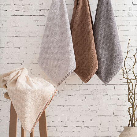 Ticotto Mira 50×85 cm %100 Pamuk Havlu Seti – 4'lü, Yüksek Emici, El Yüz Havlusu 