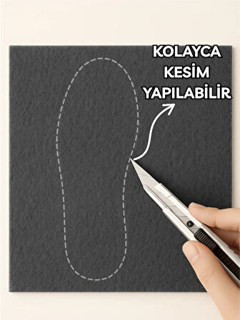 Beylini 1 Adet Ayakkabı Tamir Keçe Kendinden Yapışkanlı Onarım Bandı Kare Delik Onarım Yaması Spor Ayakkabı