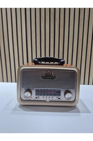 RT-301 Solar Bluetooth Fm Usb-Tf-Aux Şarjlı Nostaljik Radyo