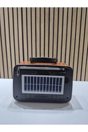 RT-301 Solar Bluetooth Fm Usb-Tf-Aux Şarjlı Nostaljik Radyo