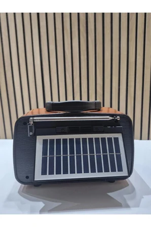 RT-688 Modern Solar Bluetooth Fm-Usb-Tf-Aux Şarjlı Nostaljik Radyo