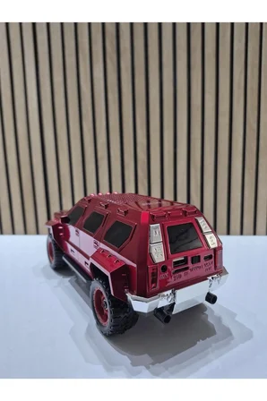 RT-1975 Kırmızı (Red) Arabalı Bluetooth Fm-Usb-Tf-Aux Şarjlı Nostaljik Radyo