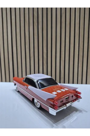 RT-1950 Turuncu (Orange) Arabalı Bluetooth Fm-Usb-Tf-Aux Şarjlı Nostaljik Radyo