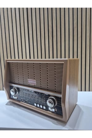 RT-505 Bluetooth Fm-Usb-Tf-Aux Şarjlı Nostaljik Radyo