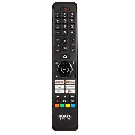 22511 LCD LED KUMANDA VESTEL NETFLİX YOUTUBE PRİME VİDEO GOOGLE PLAY MENU PLAY TUŞLU RM-L1796