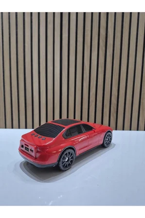 Kırmızı BMW Arabalı Müzik Kutusu Speaker Fm Radyo USB TF X-703