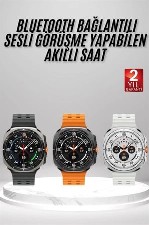 Akıllı Saat Amoled Ekran Bluetooth Bağlantılı Sağlık Takibi Gps Uyumlu