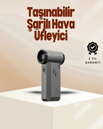 Yüksek Hızlı Kablosuz El Tipi Hava Üfleme Temizlik Cihazı