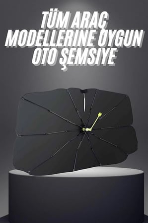 Yeni Nesil Tüm Araç Modellerine Uygun Oto Şemsiye Katlanabilir UV Işınlarına Karşı