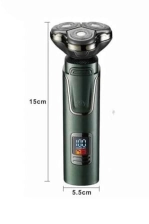 Dijital Göstergeli 3 Başlıklı Tıraş Makinesi Islak Kuru Lazer Öncesi Günlük