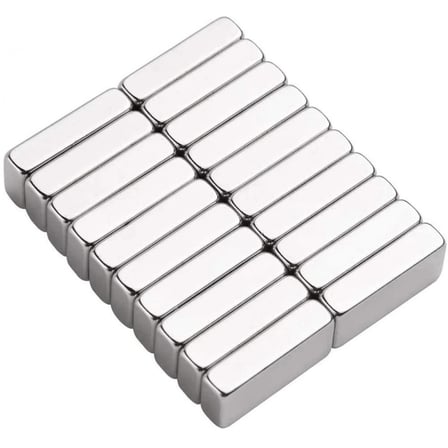 1 Adet 20x10x5 Mm Neodyum Magnet N35 Güçlü Mıknatıs Köşeli Ve Dayanıklı Nikel Kaplama