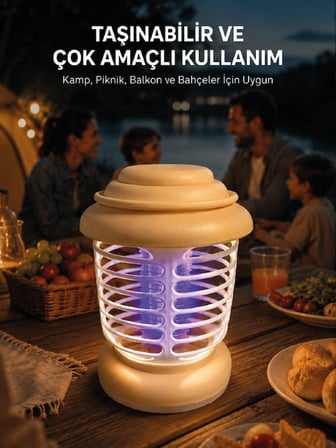 Askılı Tasarıma Sahip LED Aydınlatmalı Sinek Kovucu